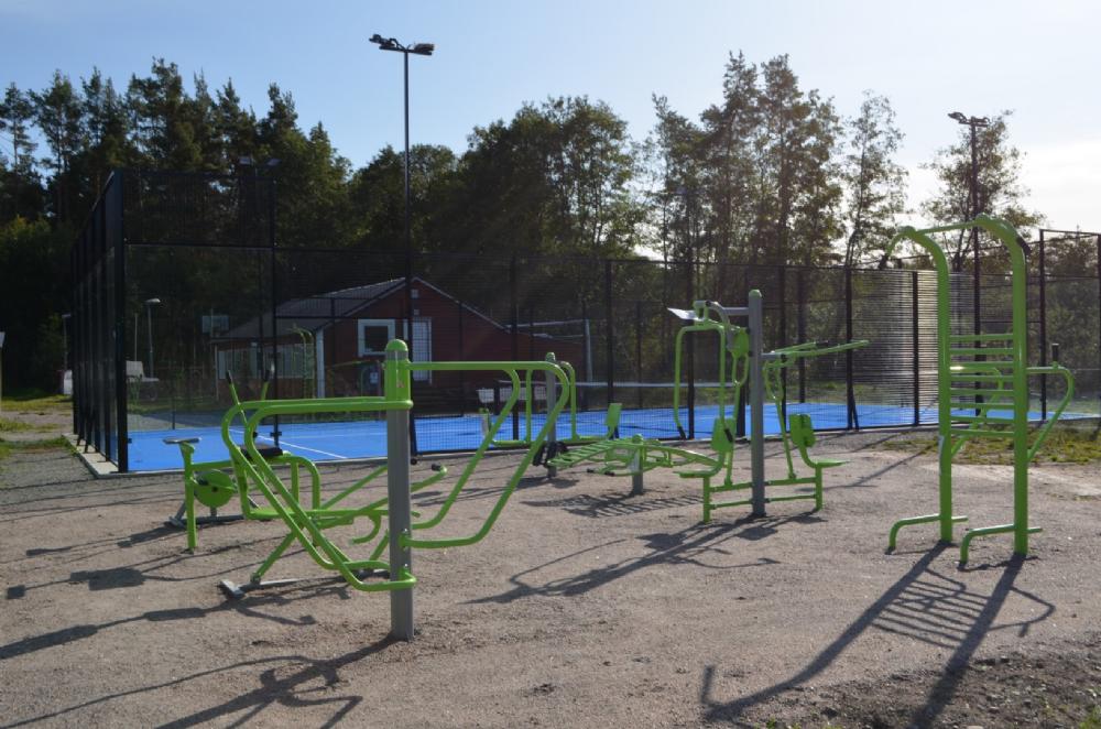 Utegym och paddelbana Idrottsplatsen 